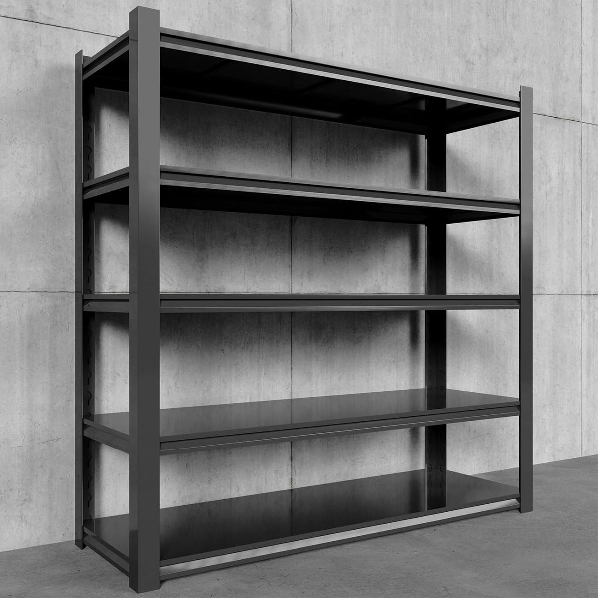 47''W Heavy Duty Storage Rack,Heavy Duty Shelving,3000LBS Metal Shelving Units,Basement Shelves,5 Tier Industrial Garage Storage Shelves,Utility Shelves for Garage,24" D x 47" W x72 H